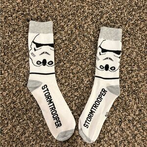 Stormtrooper Themed Men's Socks - Black and White